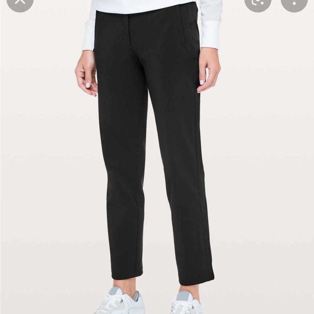 Lululemon on the move work trouser black size 10